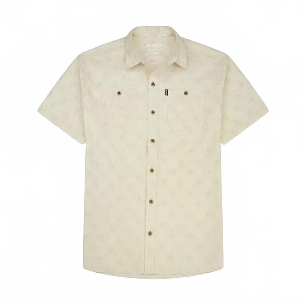 NEW JETTY men's seabrite cotton shirt in tan